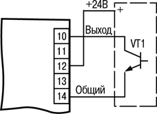 Подключение датчиков с n-p-n-выходом