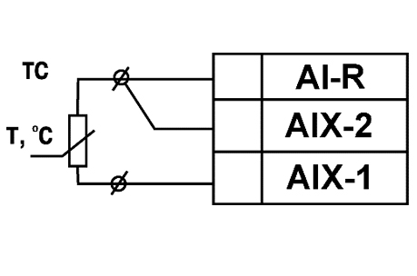 Схема подключения термометра сопротивления