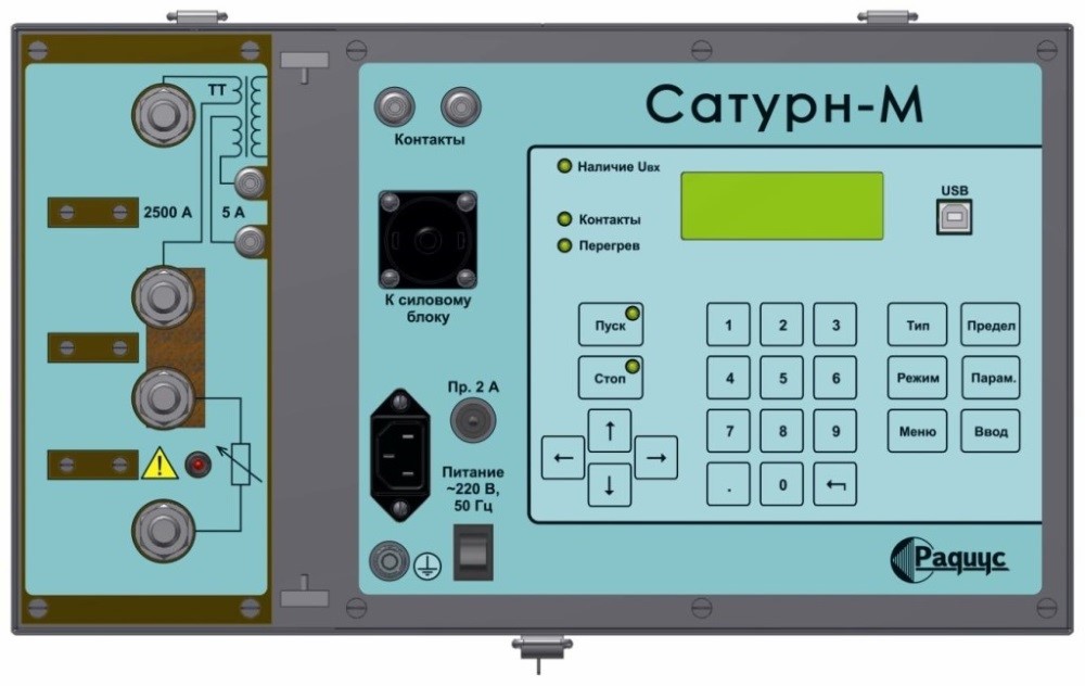 Лицевая панель блока Сатурн-М