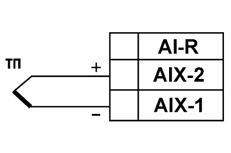 Схема подключения термоэлектрического преобразователя