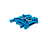 Комплектующие для шкафов и щитов Клемма винтовая проходная, 2.5 мм², синяя