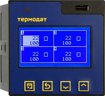 Термодат 17M6-А-F (4УВ/4Р/485/8Gb/F) - измеритель-регистратор