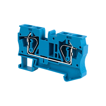 MTS-6BL - Клемма пружинная проходная, 6 мм², синяя