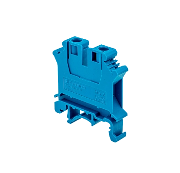 MTU-6BL - Клемма винтовая проходная, 6 мм², синяя